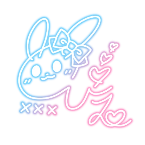ぴえちゃん neon sign
