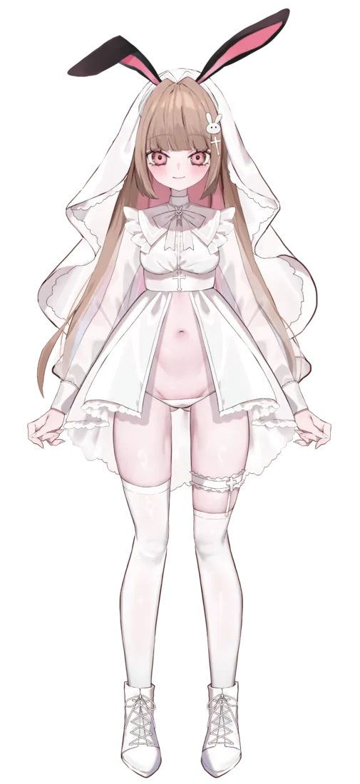ぴえちゃん white sister bunny outfit